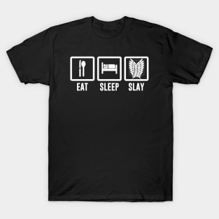 Funny Quotes Eat Sleep Slay T-Shirt